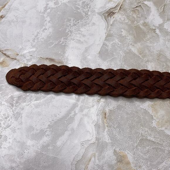 Vintage leather braided belt - Picture 5 of 6